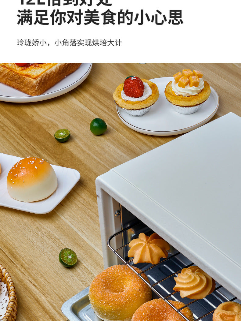 Three DI Electric Oven12Mini Small Baking Visual Household Oven Multi-Functional Fully Automatic Gift Wholesale