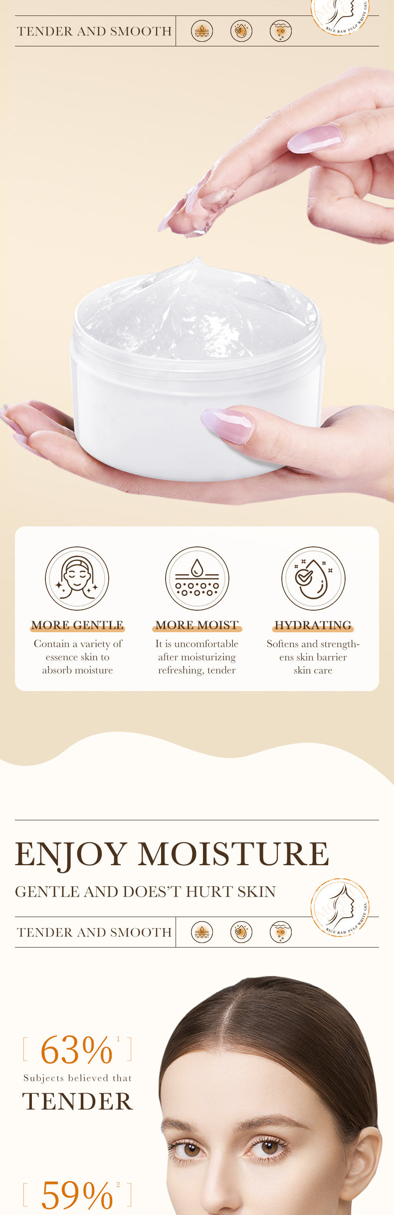 Full English Rice Skincare Set BIOAOUA Rice Puree Series Six-Piece Set Box  Wholesale