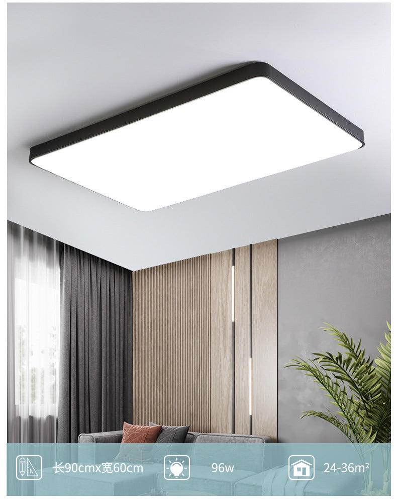 LED Ceiling Lamp Nordic Ultra-thin Rectangular Living Room Corridor Balcony Lighting Round Master Bedroom Room Lamp