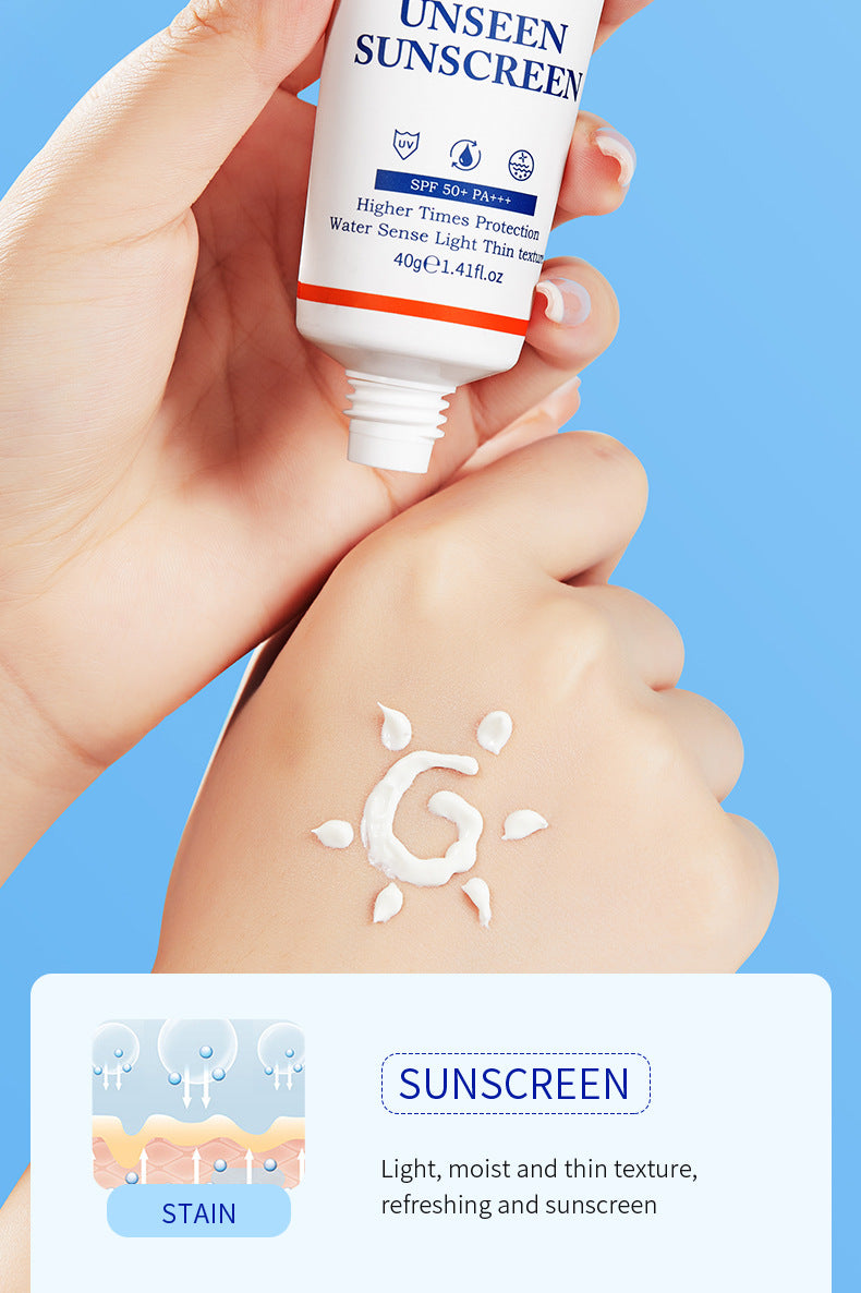 Sunscreen SADOER Protective Isolation SPF50+ Lightweight, Moisturizing, Clear Cross-Border Wholesale