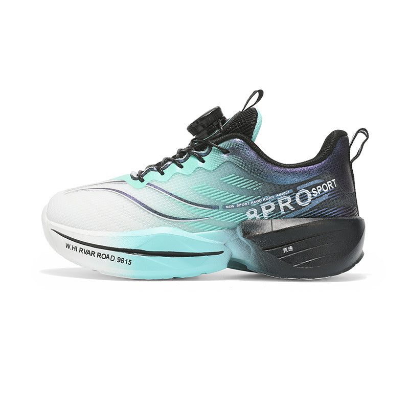 Red Rabbit8pro Rotating Button Children's Shoes Lightweight Shock Absorption Rebound Non-Slip Running Shoes Boys and Girls Students Physical Test Sports Shoes