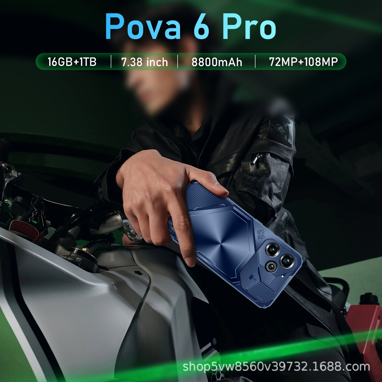 Hot-selling Phone Pova6 Pro Android Large Screen In Stock16+1T smartphone factory price(Popular)