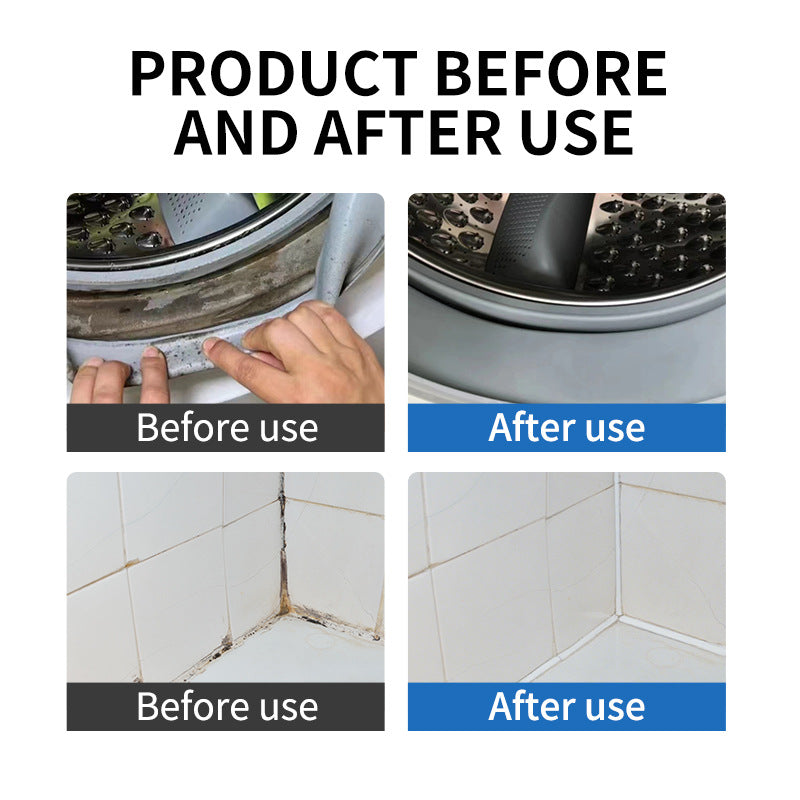 Mildew Removal Gel for Washing Machine Tub, Refrigerator Seal, Sink, Tile Edge Mold Remover Gel