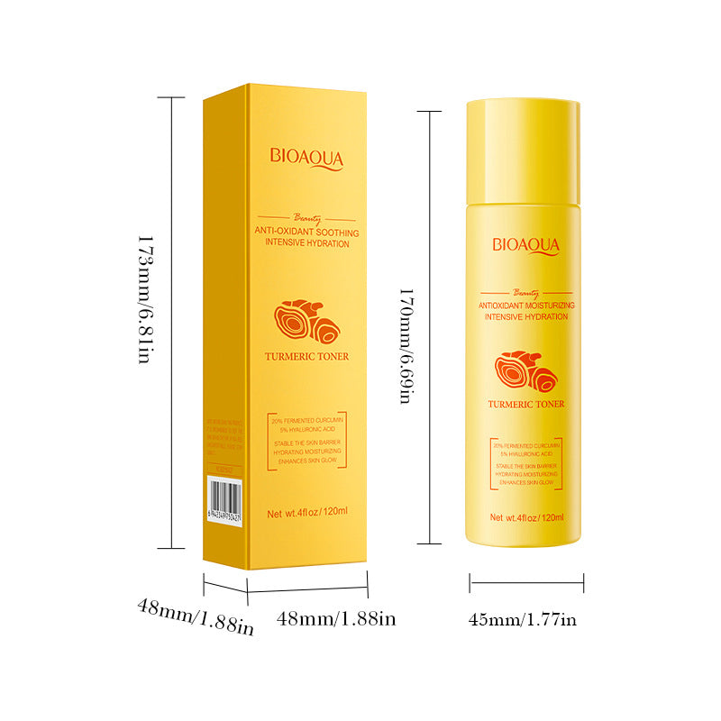 Turmeric Antioxidant Toner BIOAOUA Hydrating Moisturizing Water Cross-Border Wholesale