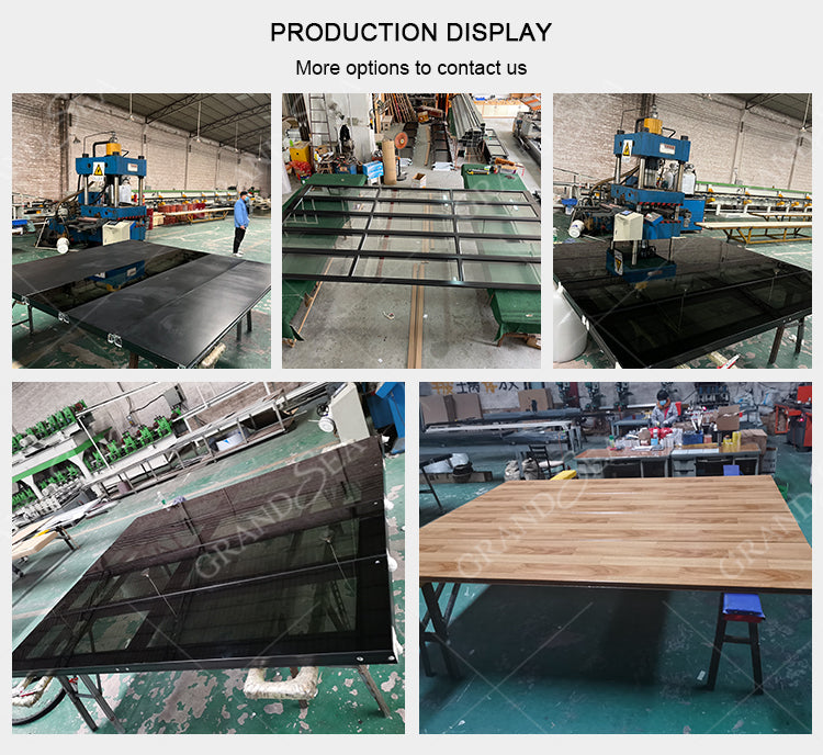 High Quality Automatic Overhead Sectional Hurricane Impact Full Board Insulated Steel Panel Aluminum Garage Doors