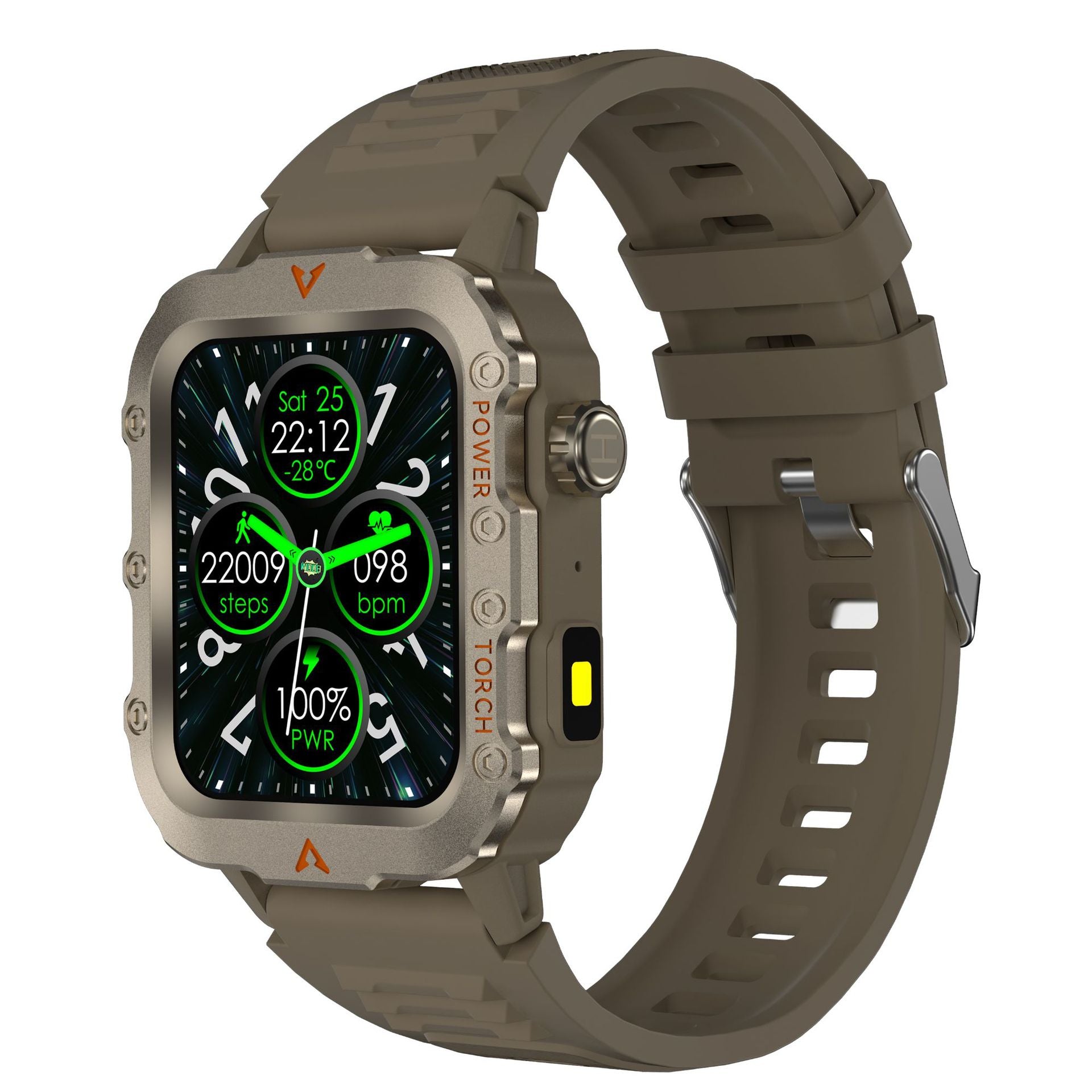 Q11Smart Watch Bluetooth Call Heart Rate Blood Oxygen Sleep Monitoring Message Reminder Outdoor Men's Three-Proof Sports