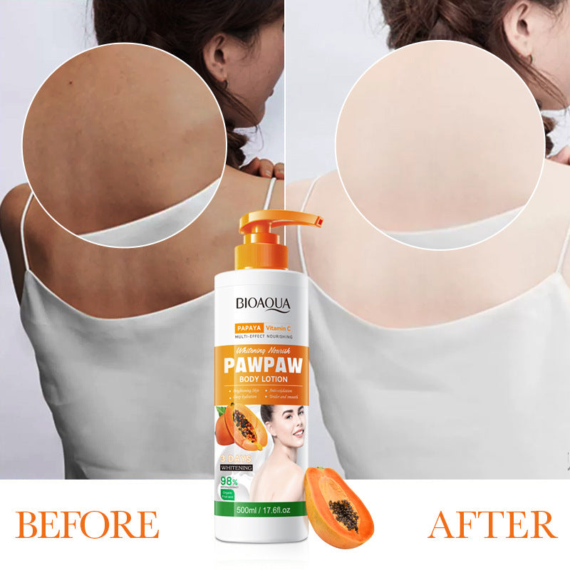 Papaya Vitamin C Whitening Body Lotion BIOAOUA Brightening Body Lotion Cross-Border Wholesale