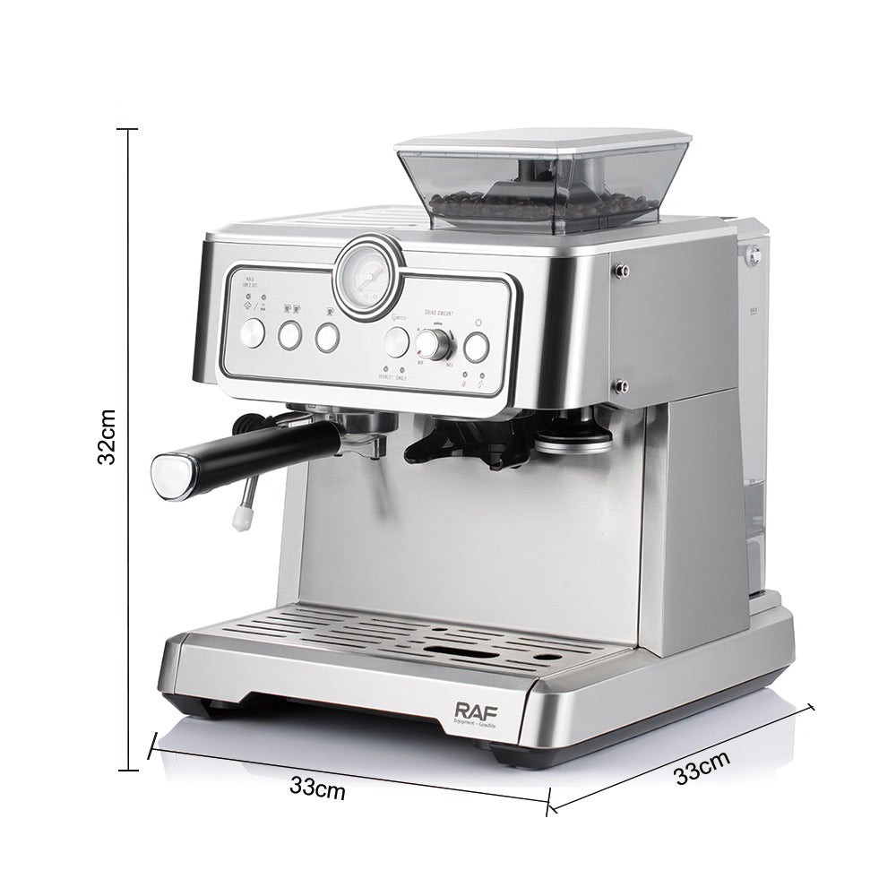 RAF European Standard Small Italian Semi-Automatic Steam Milk Frother Coffee Machine Household Integrated Coffee Maker0205