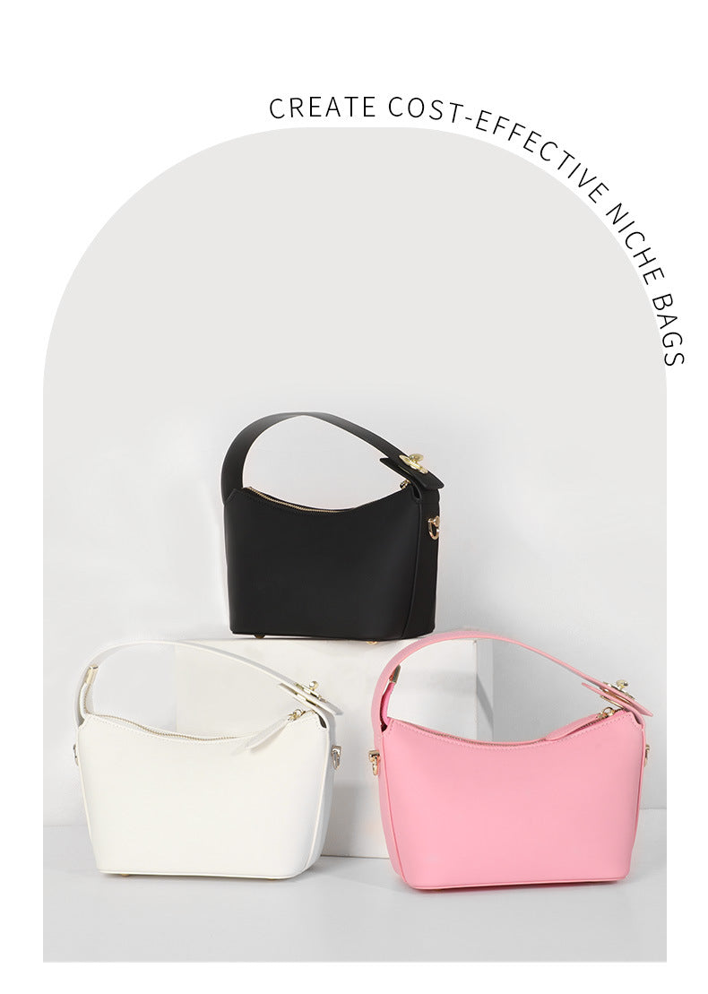 Special-Interest Design Bag Women2024Spring and Summer New Style Lunch Box Cloud Bag Handheld Casual Small Square Bag Single Shoulder Crossbody Bag