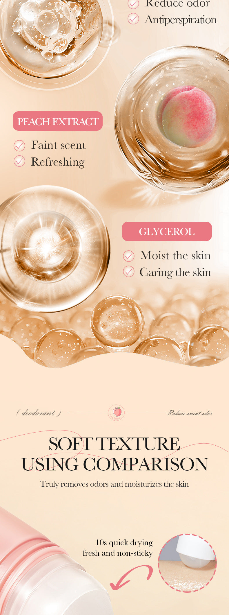 Full English Body Perfume Roll-On40mlSADOER Fragrant Refreshing Portable Roll-On  Wholesale