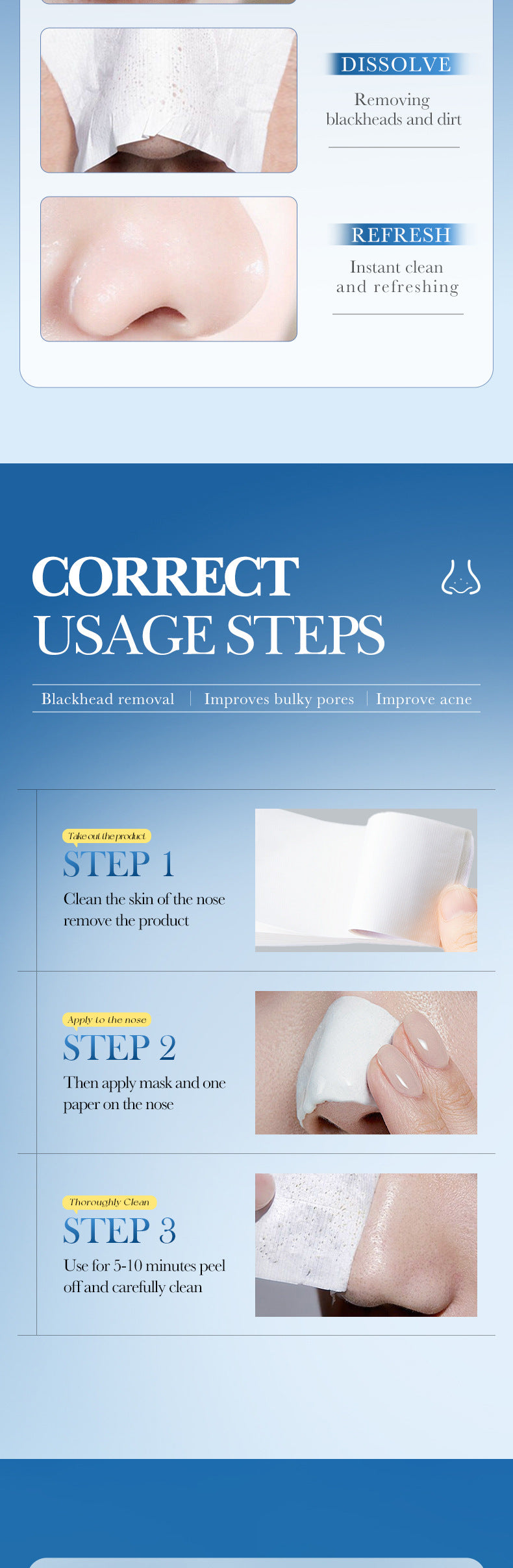 Cross-border Blackhead Removal Nose Strips30g Deep Cleaning Nose Clean Blackhead Nose Mask Export Manufacturer Wholesale