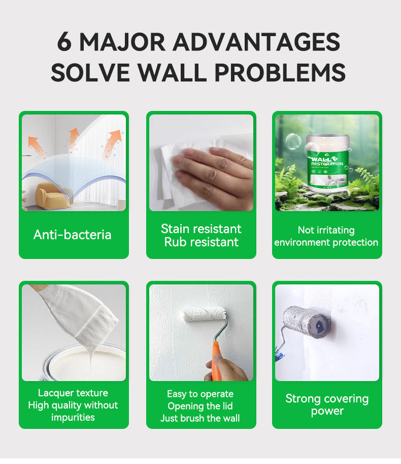 baolisi Home Wall Repair Paste Wall Nail Hole Crack Peeling Repair Paste Waterproof and Mildew Resistant White Putty Powder