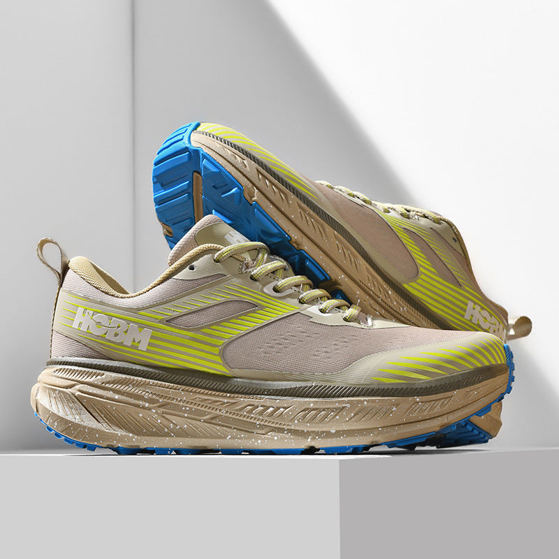 Running Shoes Sports Trendy Shoes Summer Soft Sole Lightweight Breathable Jump Rope Wide Last Marathon Jogging Thick Sole Cushioning Men's Shoes