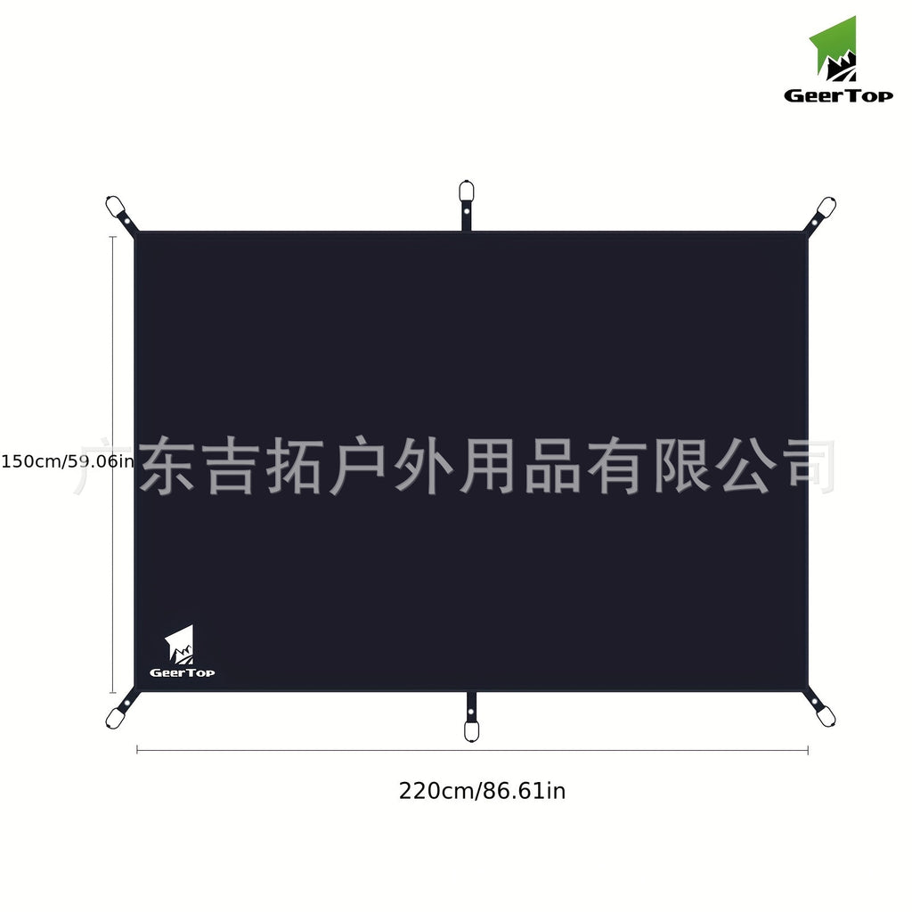 Outdoor Camping Tent Multi-Hook Canopy Ground Sheet Waterproof Moisture-Proof Wear-Resistant Oxford Ground Mat Extra Large Lightweight Picnic Mat