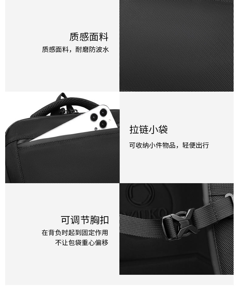 OZUKO Travel Backpack Men's Large Capacity Waterproof Outdoor Mountaineering Computer Backpack Camouflage Commuting School Bag