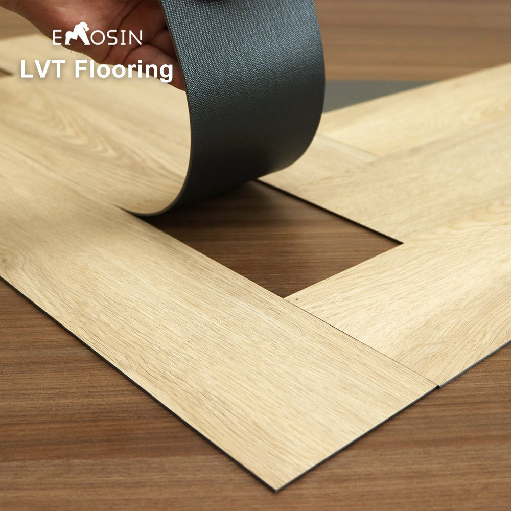 Waterproof Discontinued Wood Self Adhesive Pvc Vinyl Plank Peel and Stick Down Luxury Vinyl Tile Lvp Lvt Flooring Sticker