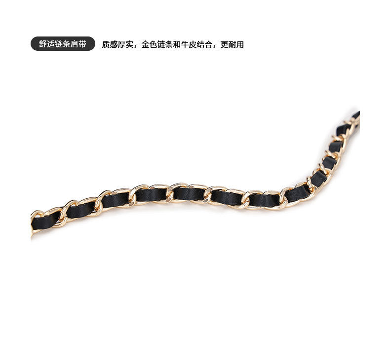2024New Special-Interest Design Women's Handbag PU Chain Commuter Shoulder Bag Exquisite Exquisite Women's Bag