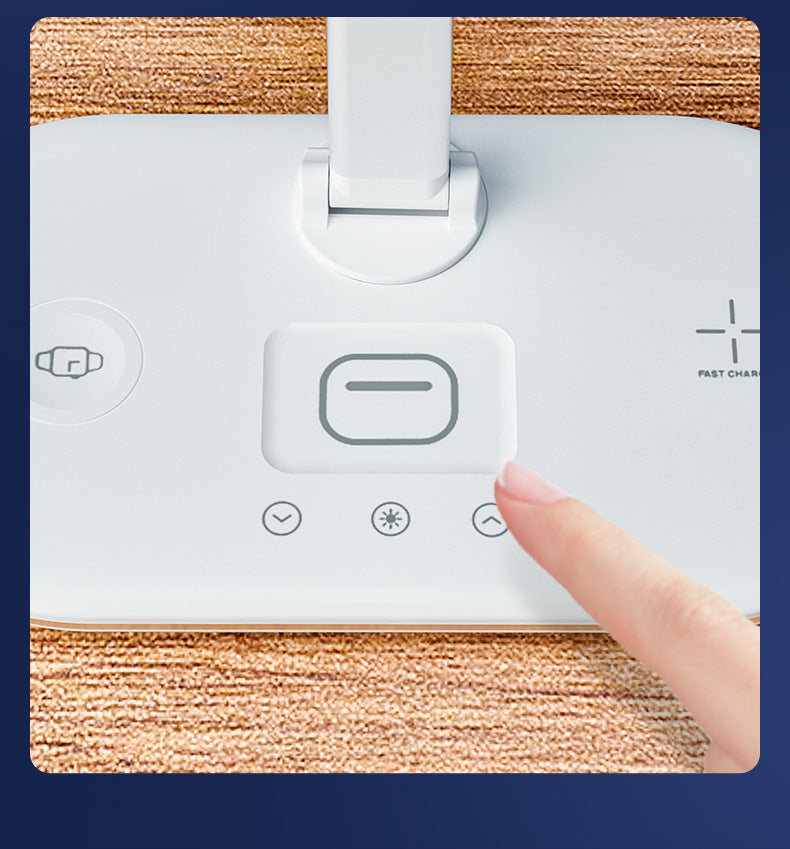 3-in-1 90% off Stackable Desk Lamp Wireless Charging Multi-Functional Eye Protection Desk Lamp Home Bedroom Bedside Lamp Dormitory Study Lamp