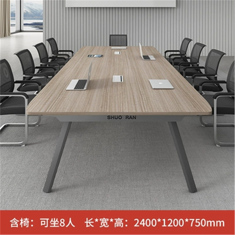 Conference Table Long Table Simple Modern Meeting Room Table and Chair Set Small Negotiation Training Table Long Office Desk Furniture