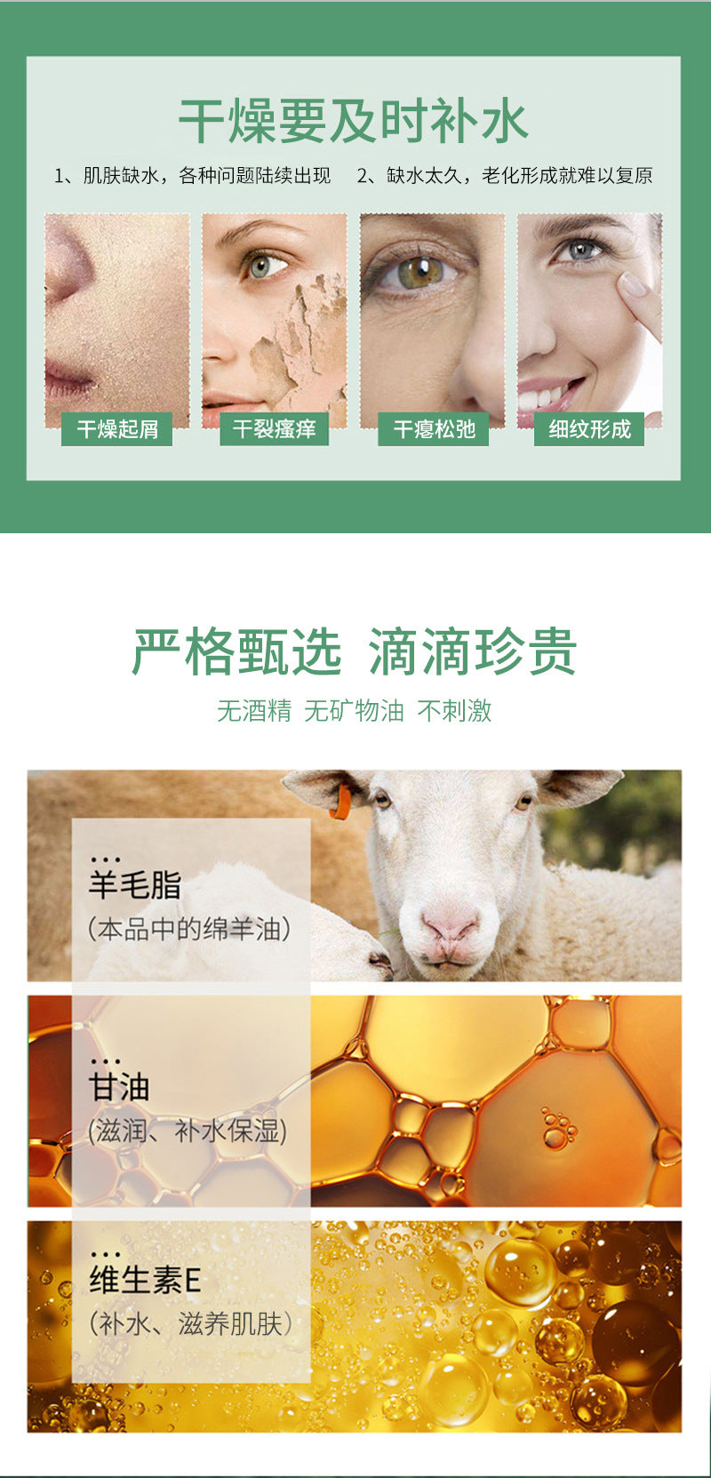 Wholesale IMISSMI Sheep Oil Cosmetics Autumn and Winter Skin Care Products Moisturizing Body Lotion Women Men Moisturizing Face Cream Hand