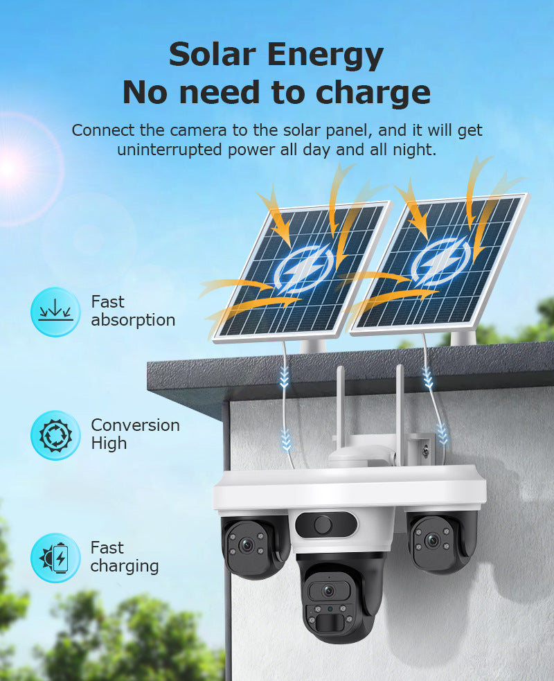 New Product AOV Solar Camera Trinocular Solar Camera9MP High Definition Full Color AOV Camera
