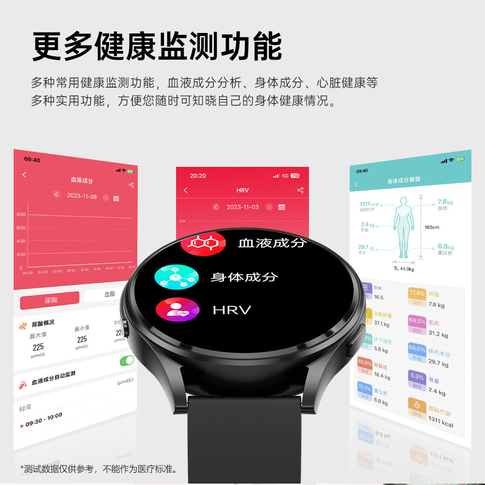 ge30Smart Watch amoled Round Screen Bluetooth Call Heart Rate Blood Pressure Blood Pressure HRV Smart Watch hband