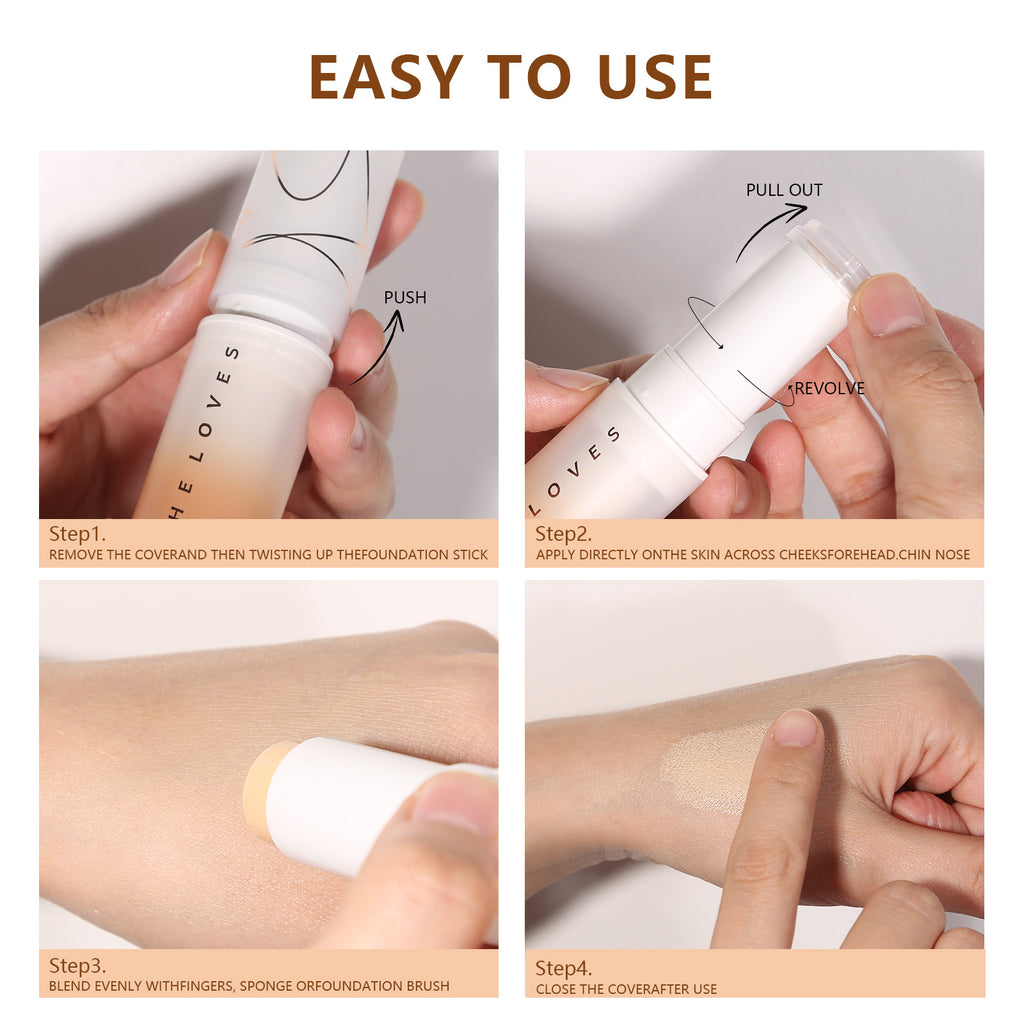 Exclusive Supply sheloves Matte Foundation Stick Concealer Foundation Liquid Non-Cakey Foundation Cream Long-Lasting Foundation Cream