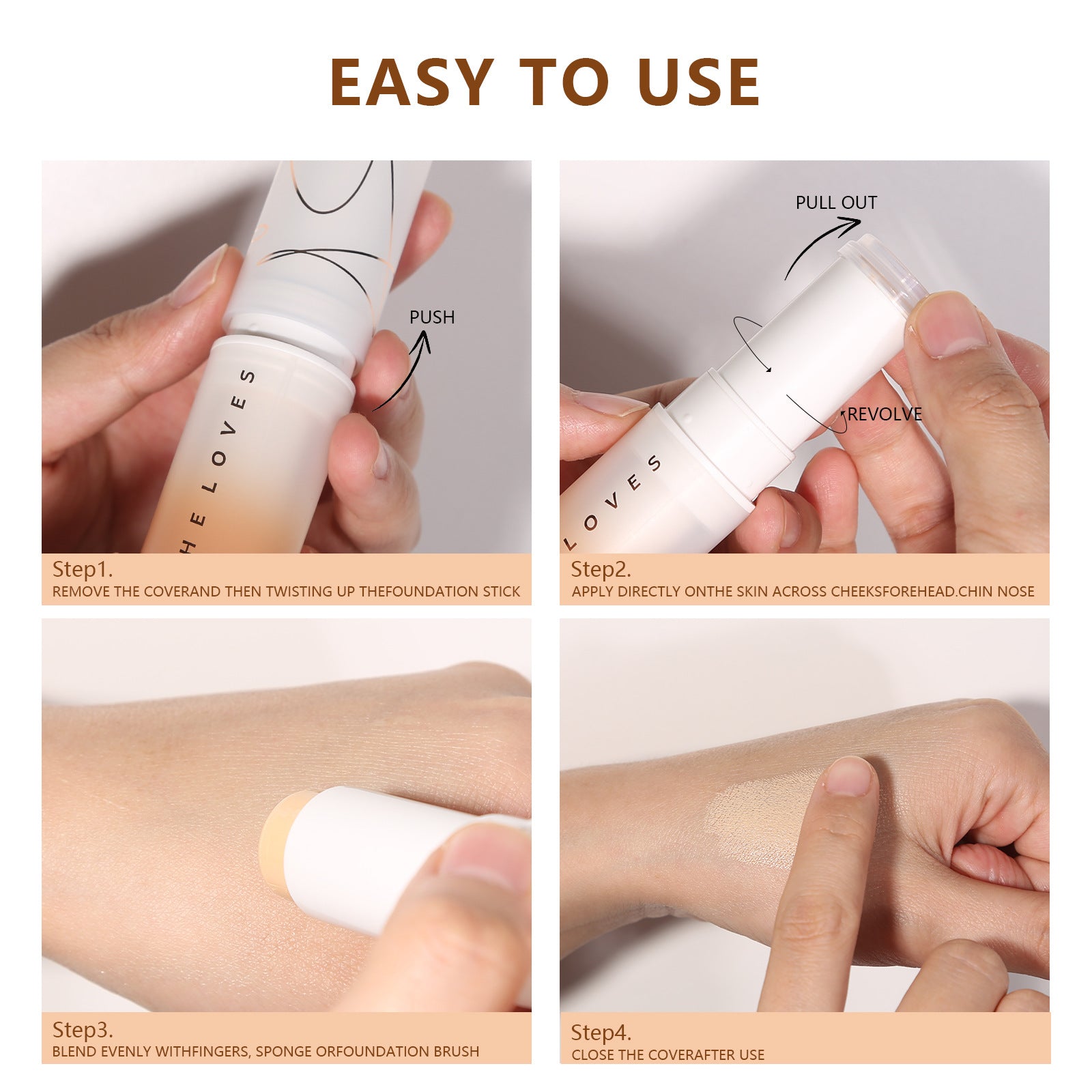 Exclusive Supply sheloves Matte Foundation Stick Concealer Foundation Liquid Non-Cakey Foundation Cream Long-Lasting Foundation Cream