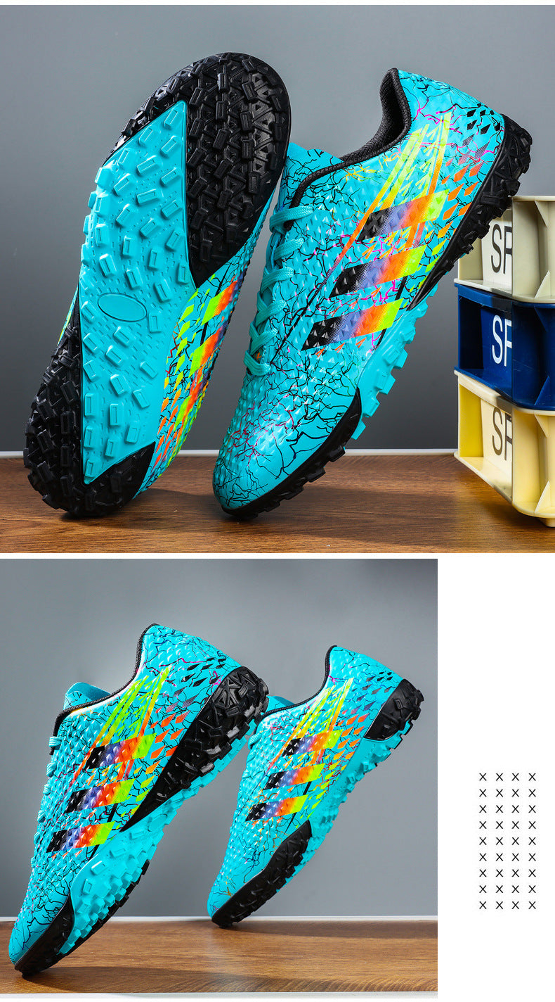 New professional football shoes for men and women AG Spike TF Broken Nail Youth Student Grassland Competition Training Shoes