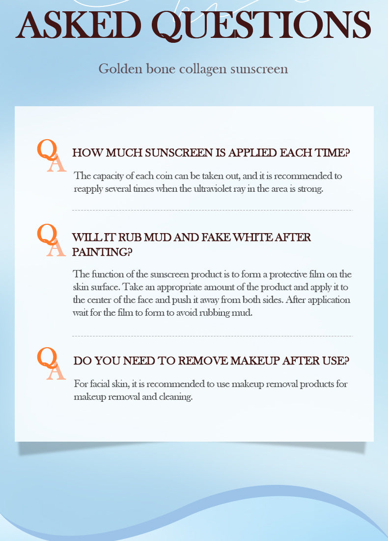 SPF60+Sunscreen30g SADOER Gold Collagen Protective Isolation Cross-Border Wholesale