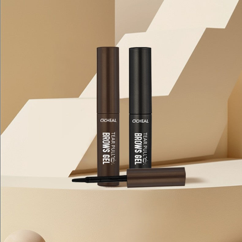 Ouqianya Peel-off Eyebrow Dye Cream Waterproof Sweatproof Long-lasting 3D One-line Eyebrow Packaging