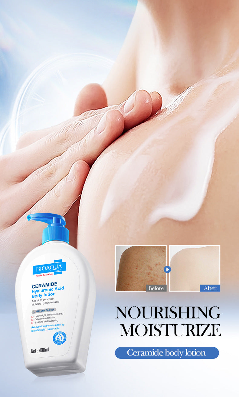 Ceramide Moisturizing Body Lotion BIOAOUA Hyaluronic Acid Moisturizing Body Lotion Cross-Border Wholesale