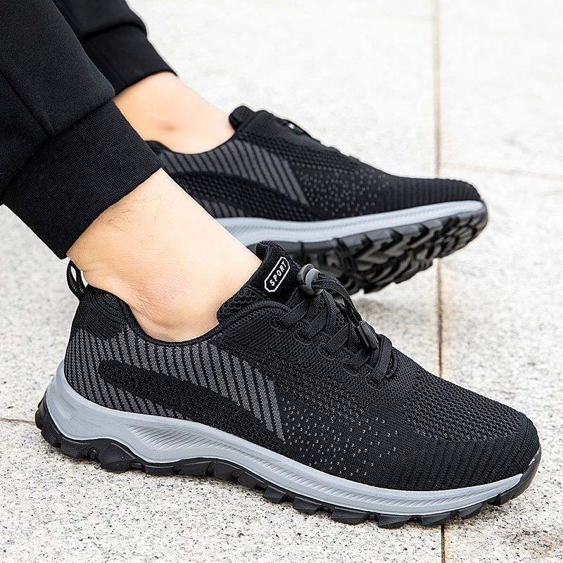 New Large Size Men's Shoes Non-Slip Wear-Resistant Casual Walking Shoes Men's Sports Shoes Dad Shoes Soft Sole Men's Shoes