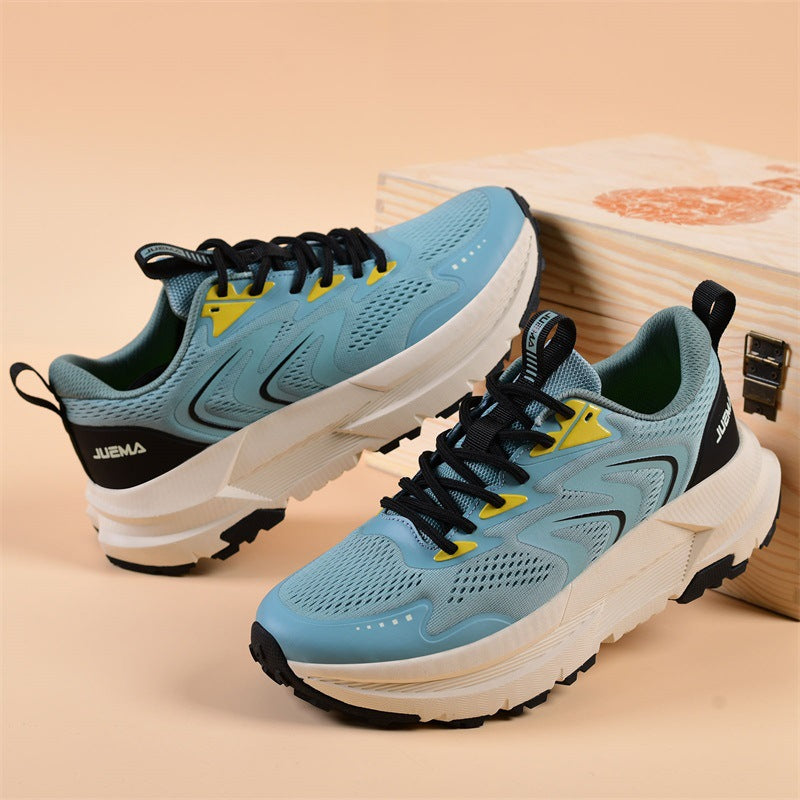 Men's Shoes New2025Mesh Breathable Running Shoes Anti-Slip Shock Absorption Lightweight Soft Sole Sports Shoes Manufacturer Wholesale