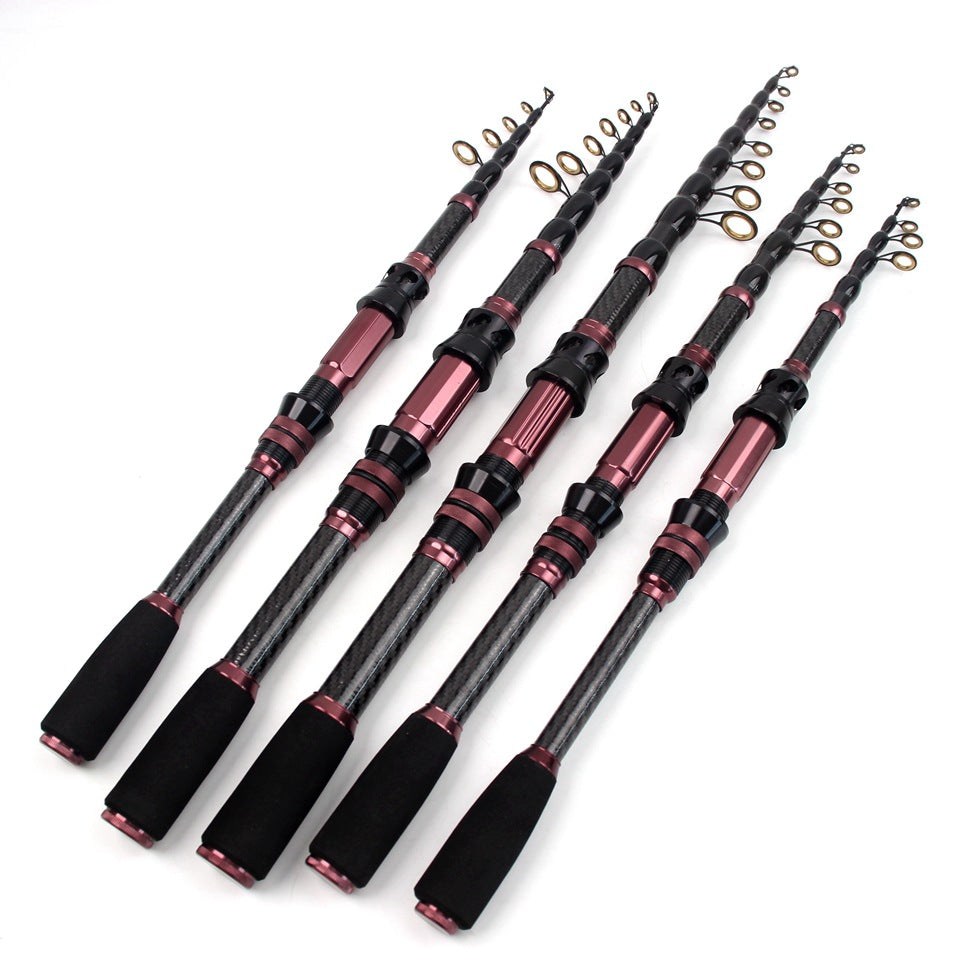 New Ultra Short Sea Rod Carbon High Quality Portable Fishing Rod Retractable Lure Casting Rod Fishing Gear Manufacturer Wholesale
