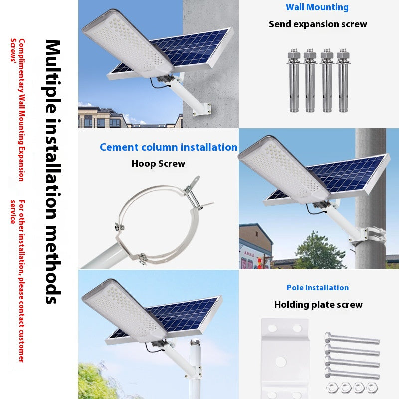 New 6m Countryside LED Solar Street Lights Waterproof Wall Lights for Garden Home Outdoor Explosion-Proof LED Lighting for Roads