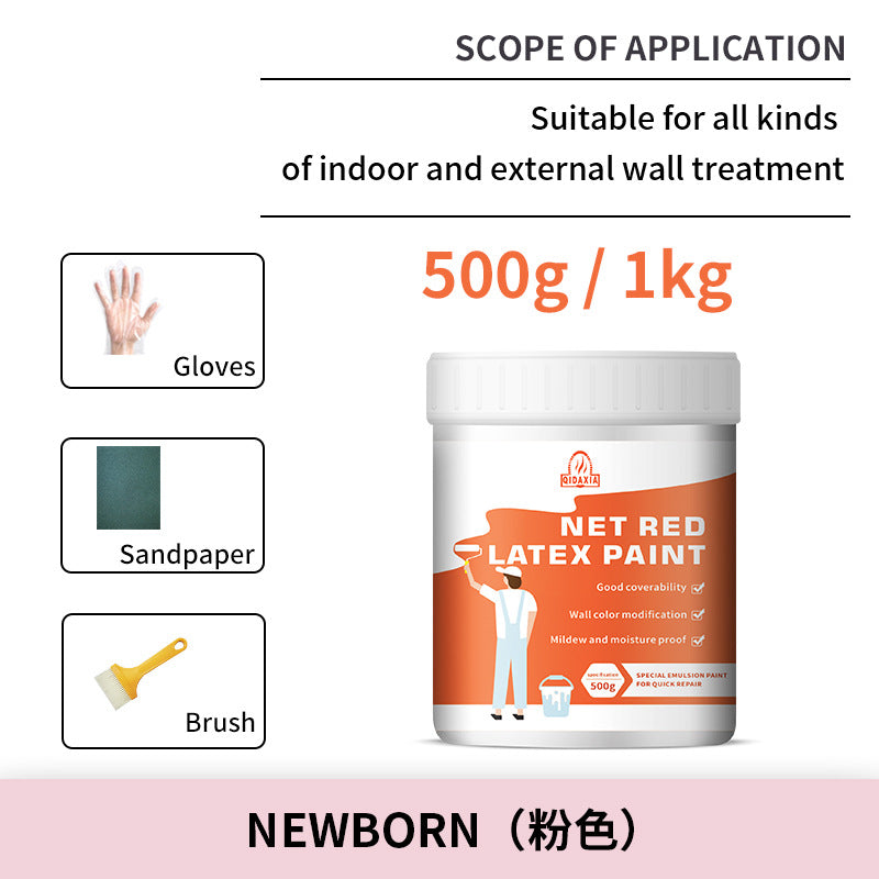 Interior Wall Latex Paint for Home Renovation and Repair, Water-Based Coating for Eco-Friendly Wall Renovation and Color Change