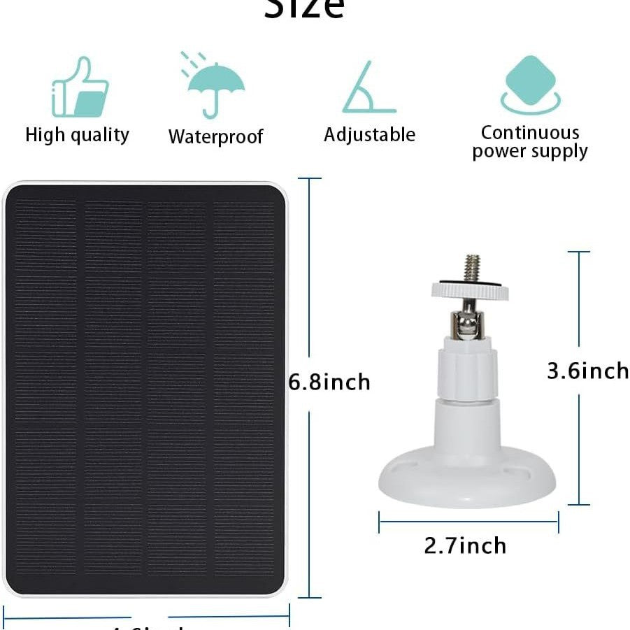 6W5V Solar monitoring panel charger security monitoring3Rice Noodles Micro USB Android Interface Type-c