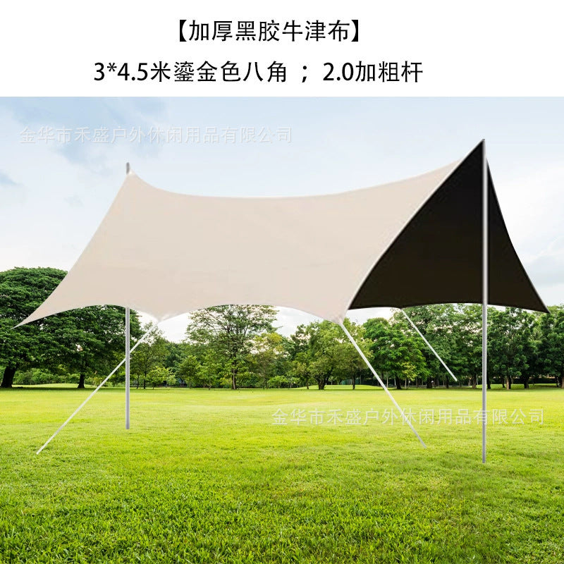 Camping Tarp Wholesale In Stock Camping Tent Outdoor Sunshade Portable Sun Protection Rainproof Tarp Tent