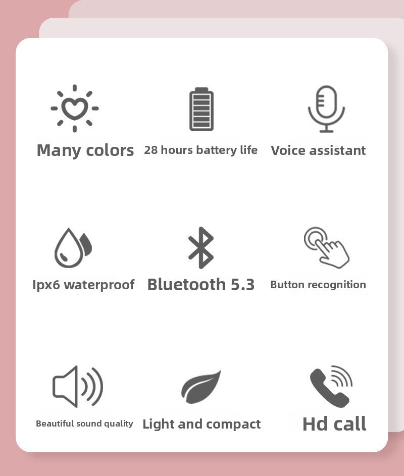 Hot-selling Wireless Bluetooth Earphones Long Battery Life High Sound Quality Over-ear Gaming Sports Headset