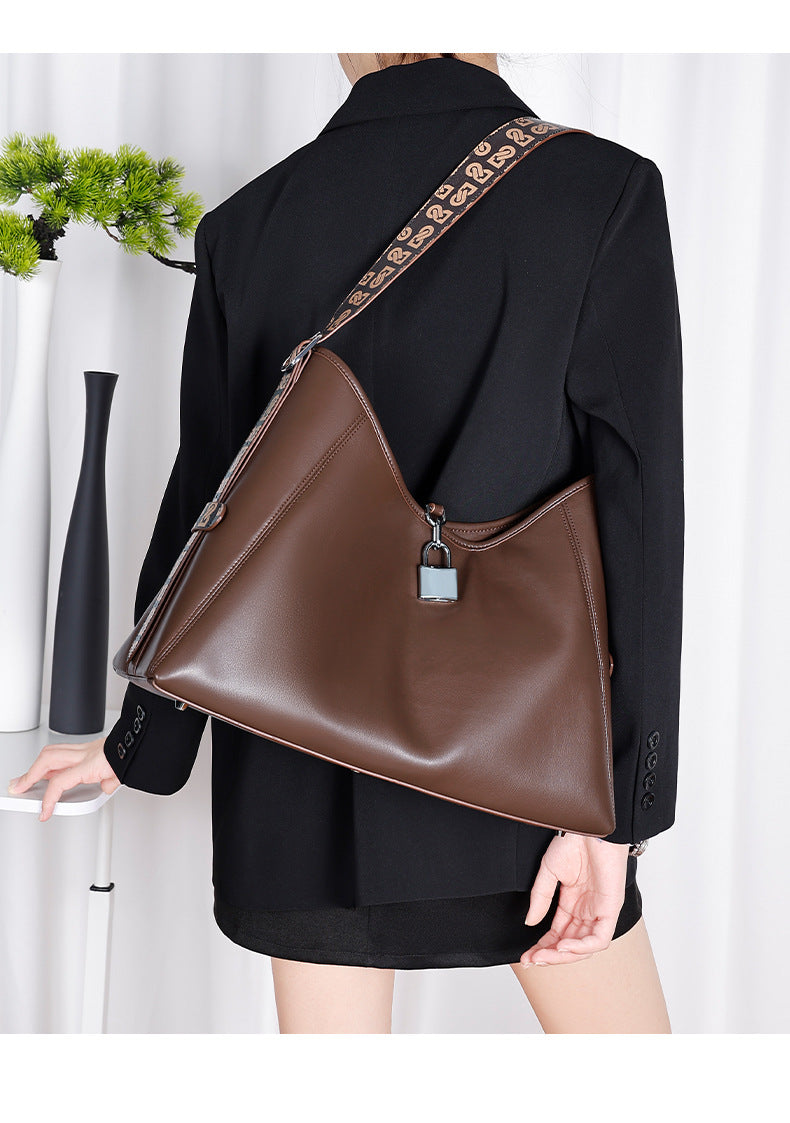 High-End Melad Crossbody Bag New Commuter Retro Tote Bag Large Capacity Versatile Single Shoulder Women's Bag Mother Bag