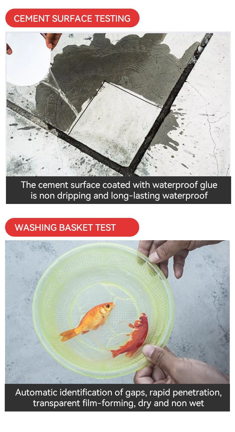 Transparent Waterproof Adhesive Custom Wholesale Exterior Wall Roof Bathroom No-Brick Breaking Leak Repair Coating Sealant