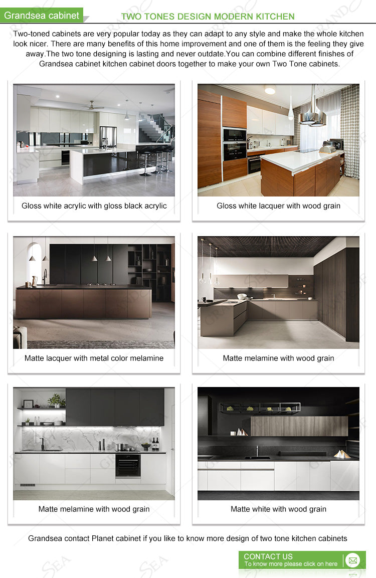 Modern Acrylic Kitchen Design Unit Cabinet Door Modular Lacquer Kitchen Cabinet