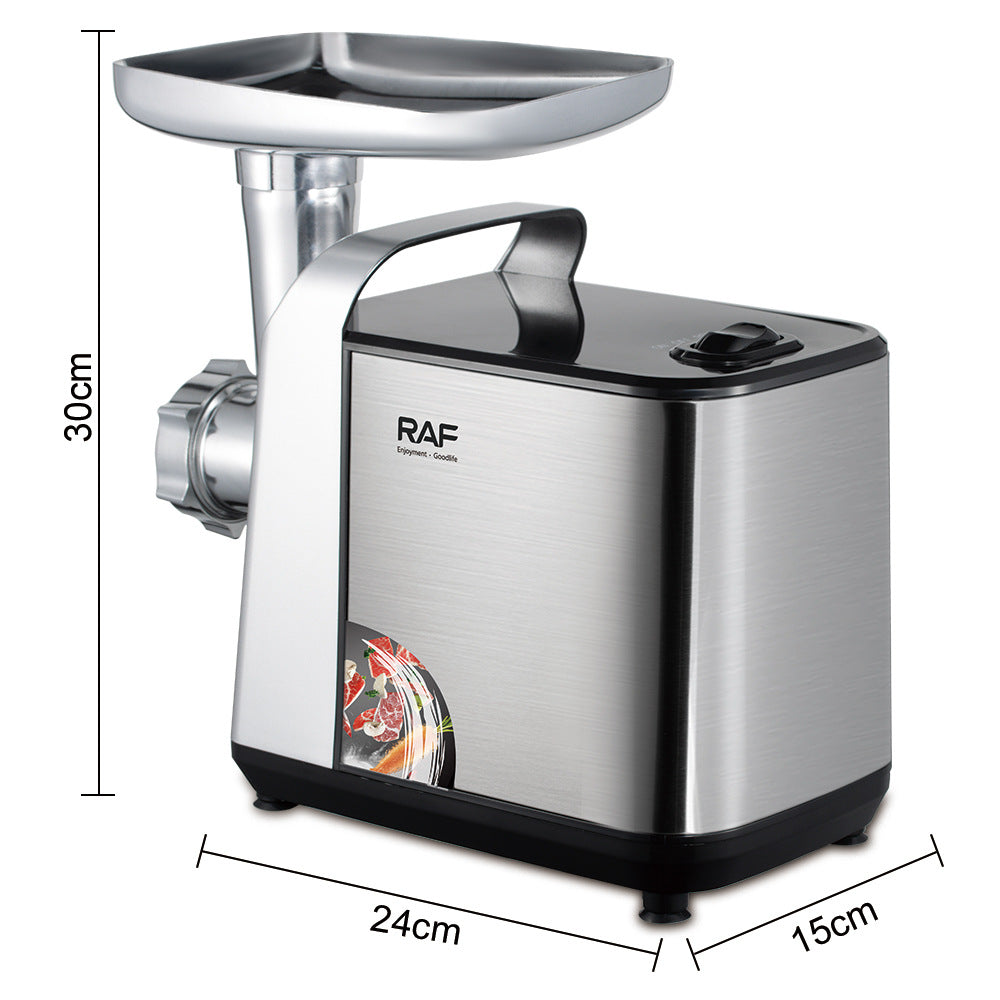 RAF European Standard American Standard Small Household Meat Grinder1200w Meat Grinder Stainless Steel Blender R.3396