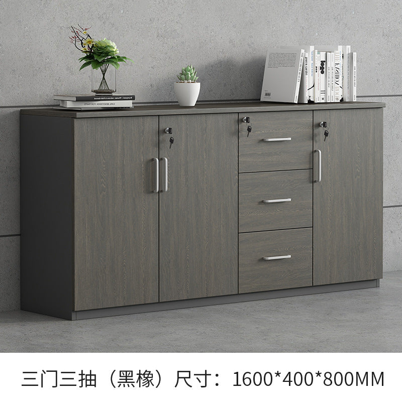 File Cabinet Data Cabinet Low Cabinet Wooden Lockable Archive Cabinet Small Office Storage Side Cabinet Partition Cabinet