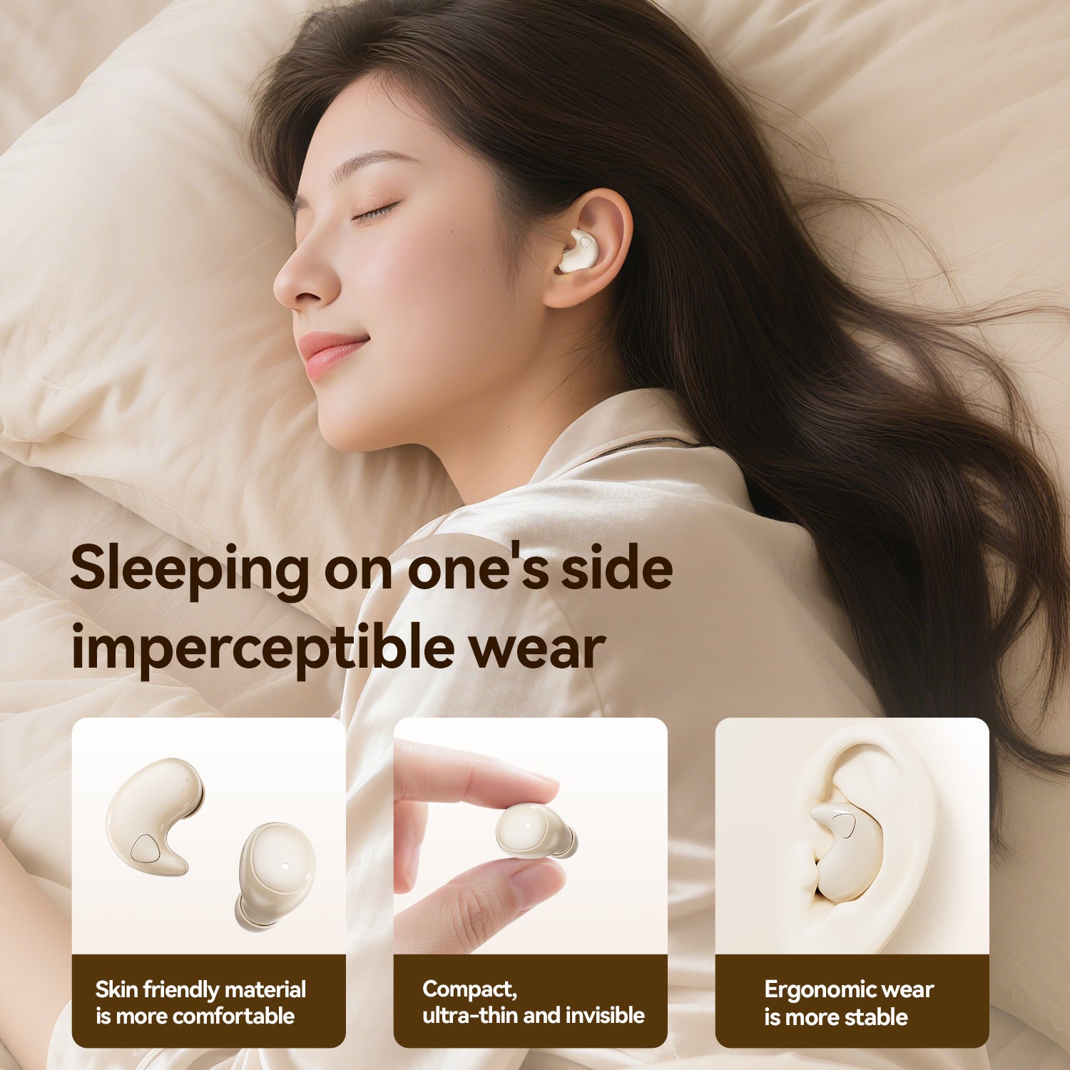 New M1262-in-1 Wireless Sleep Mini Long Battery Life Ultra-High Sound Quality Wireless Bluetooth Earbuds