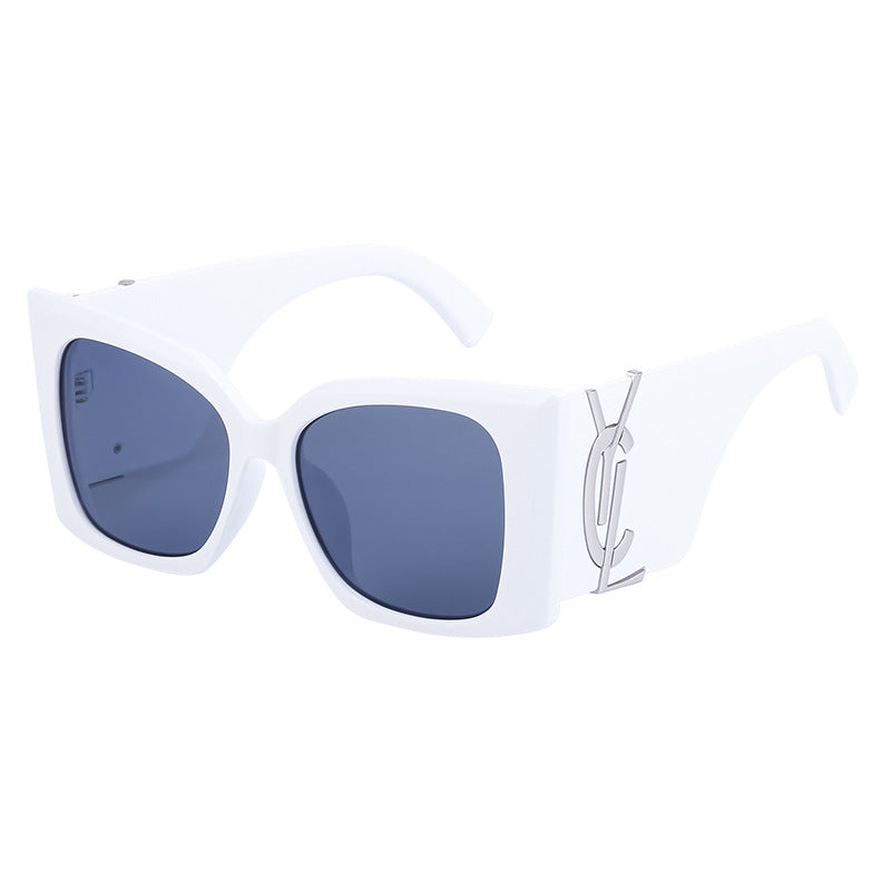 Yang Shulin Style Cat Eye Sunglasses for Women Fashion Large Frame Sunglasses High-end Sun Protection Glasses glasses