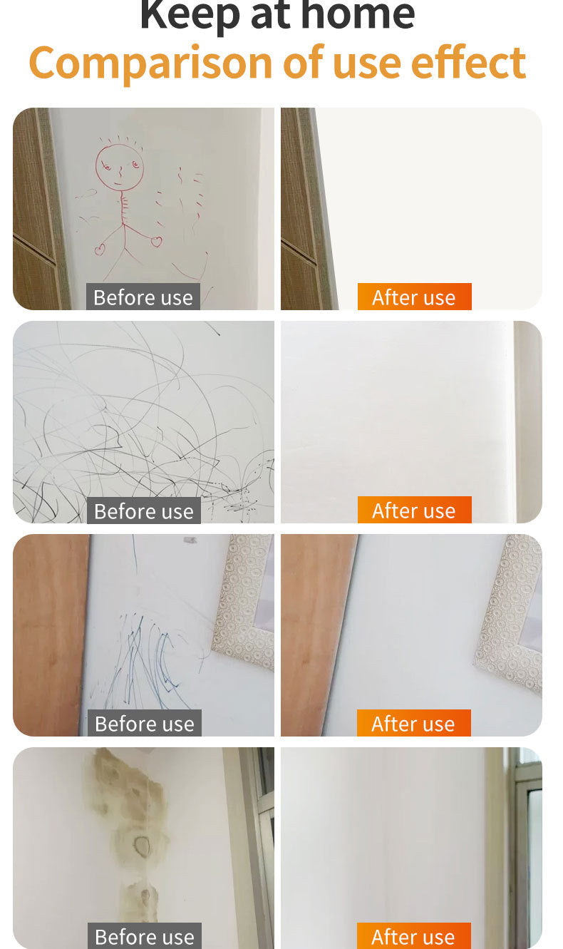 Orange Wall Large Roller Brush Repair Paint Water-Based Odorless Latex Paint Graffiti Cover Wall Roller Paint