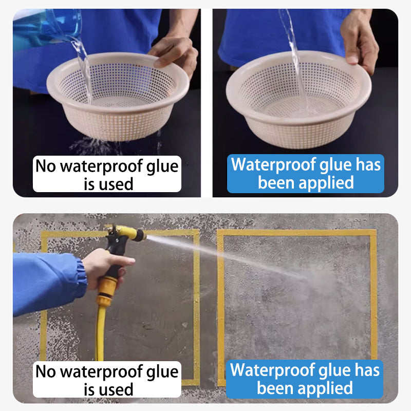 Transparent Waterproof Agent Bathroom Waterproof Coating No Tile Breaking Glue Acrylic Pure Acrylic Waterproof Glue Anti-Seepage
