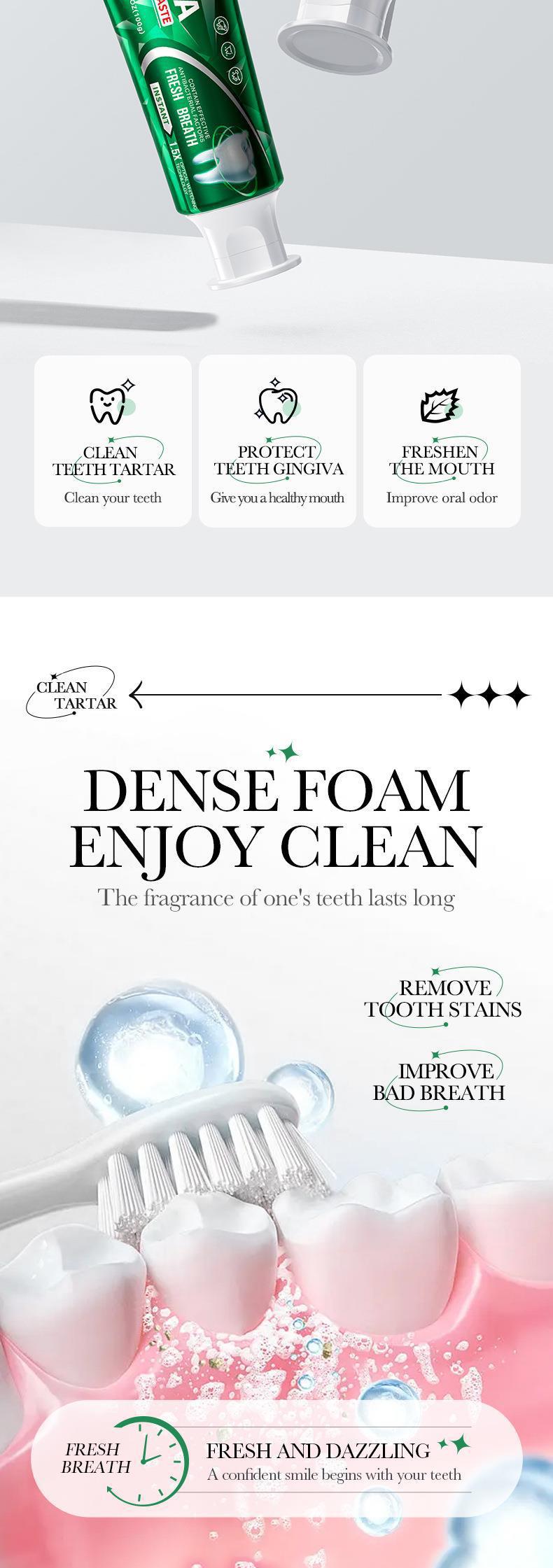 Foreign Trade  BIOAOUA Baking Soda Gum Care Toothpaste Clean the Mouth and Freshen Breath Genuine Toothpaste Wholesale